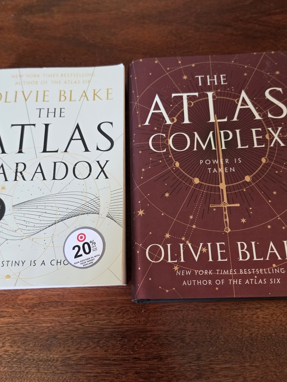 Atlas Series Lot of 2 Books By Olivie Blake (The Atlas Paradox, Atlas Complex)